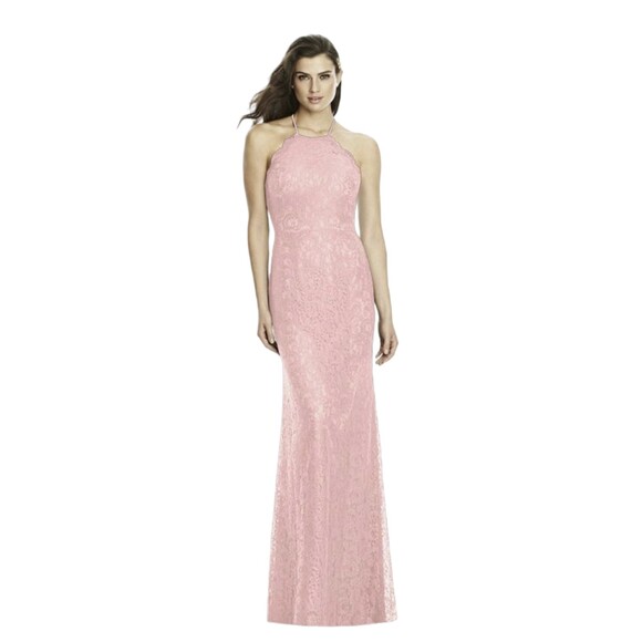 Dessy Collection 2995 Sz 0 Blush Pink Dress Party Cocktail Prom Homecoming NWT - Picture 1 of 16